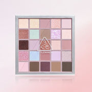 ProtoClinical k-beauty soft lavender beauty graphic with a warm peach center on a light background.