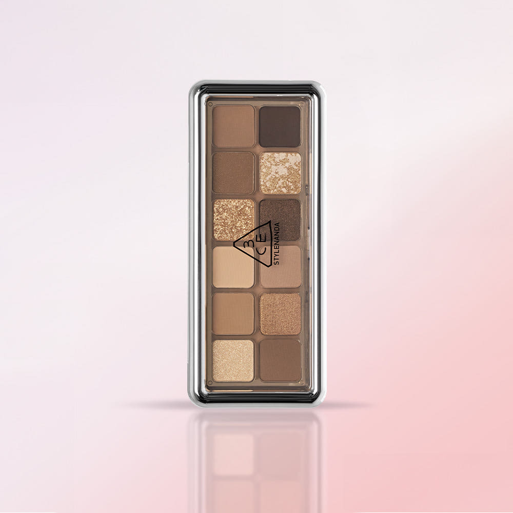 ProtoClinical k-beauty muted mauve beauty packaging with a warm beige center on a light background.