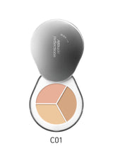 ProtoClinical k-beauty Dear.A Perfect Cover Concealer Palette 1.3gx3 (4colors) single concealer palette package in a centered square product shot on a white background