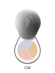 ProtoClinical k-beauty Dear.A Perfect Cover Concealer Palette 1.3gx3 (4colors) single concealer palette package in a centered square product shot on a white background