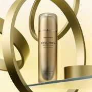 ProtoClinical k-beauty olive and gold beauty product silhouettes on a light background.
