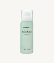 ProtoClinical k-beauty TONYMOLY Green Tea Moisturizing Mist 100ml green mist bottle packshot centered on a light background