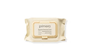 ProtoClinical k-beauty primera Enriched Cleansing Tissue 300g/60ea wide cleansing tissue pack graphic with muted beige-green center and white background