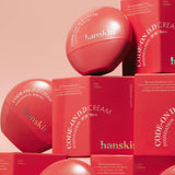 ProtoClinical k-beauty rose and red skincare bottle silhouette with a darker base on a pale pink background.
