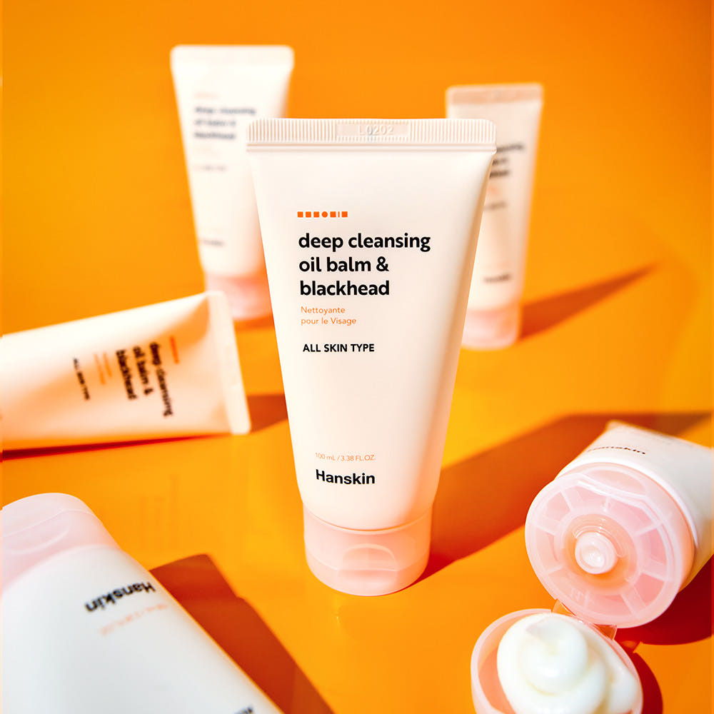 ProtoClinical k-beauty Hanskin Deep Cleansing Oil Balm & Blackhead 100ml single balm container centered in a square packshot on a clean light background