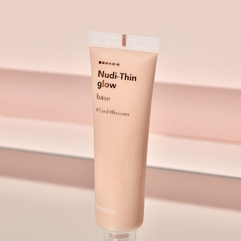 ProtoClinical k-beauty Hanskin Nude Thin Glow Base SPF35 PA++ 30ml (2colors) single makeup base tube shown in a square packshot on a clean light background