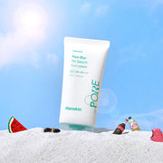 ProtoClinical k-beauty Hanskin Pore Blur No Sebum Sun Cream SPF50+ PA++++ 50ml single sun cream package centered on a clean light background