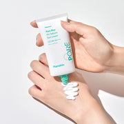 ProtoClinical k-beauty Hanskin Pore Blur No Sebum Sun Cream SPF50+ PA++++ 50ml single sun cream package centered on a clean light background