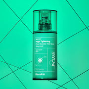 ProtoClinical k-beauty tall teal beauty product centered on a soft pink background.
