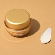 ProtoClinical k-beauty Hanskin Youth Bifida Expert Biome Cream 50ml single gold cream jar with a matching lid centered on a light background