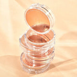 ProtoClinical k-beauty tall peach skincare bottle silhouette on a pale peach background.