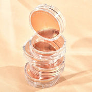 ProtoClinical k-beauty tall peach skincare bottle silhouette on a pale peach background.