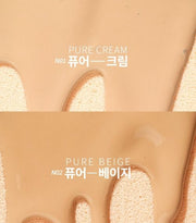 ProtoClinical k-beauty beige skincare packaging with layered rectangular shapes on a pale cream background.