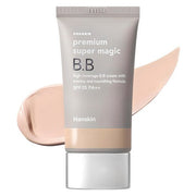 ProtoClinical k-beauty soft gray beauty product on a white background with warm beige and pale blue accents.
