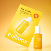ProtoClinical k-beauty celimax Pore+ Dark Spot Brightening Serum Mask 27ml X 10ea single front-facing sheet mask pack centered on a plain background
