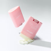 ProtoClinical k-beauty celimax Oil Control Mattifying Sun Stick SPF50+ PA++++ 19g single upright pink sun stick centered on a pale mint and white background
