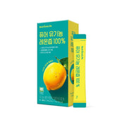 ProtoClinical k-beauty NutrioneLife Pure Organic Lemon Juice 100% 20g X 14ea front-facing boxed juice packet set on a clean white background
