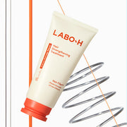ProtoClinical k-beauty LABO-H Hair Strengthening Treatment 300ml as a single upright cream treatment tube with a coral cap centered on a clean white background