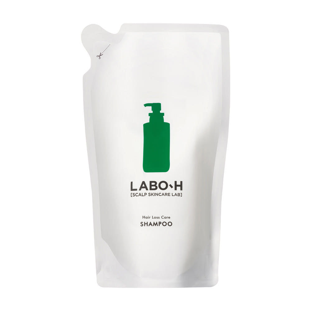 ProtoClinical k-beauty LABO-H Hair Loss Relief Shampoo Scalp Strengthening 400ml (Refill) single refill shampoo pouch packshot on a light background