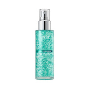 ProtoClinical k-beauty Anua PDRN Hyaluronic Acid Hydrating Capsule Mist 100ml upright clear spray bottle filled with turquoise capsules centered on a white background
