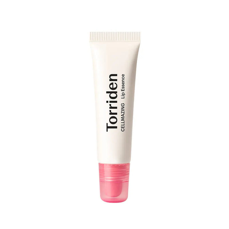 ProtoClinical k-beauty Torriden Cellmazing Low Molecular Collagen Lip Essence 11ml single upright lip essence tube centered on a soft white background.