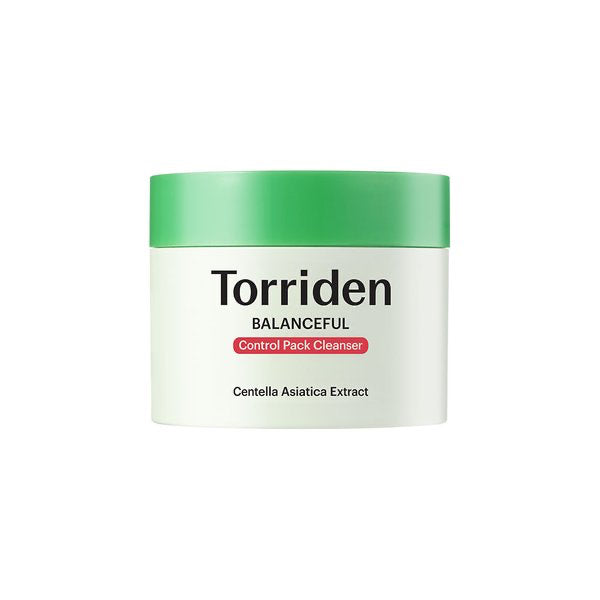 ProtoClinical k-beauty Torriden Balanceful Control Pack Cleanser 120g single upright teal cleanser tube centered on a white background