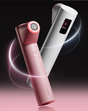 medicube AGE-R High Focus Shot PLUS+ beauty device product image with blue and white packaging