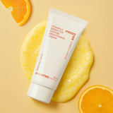 ProtoClinical k-beauty warm golden beauty product silhouette with a bright center on a golden background.