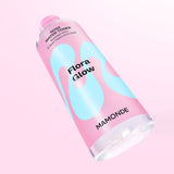 ProtoClinical k-beauty Mamonde Flora Glow Rose Water Toner 500ml pastel pink graphic with cream and lavender tones on a light background