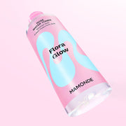 ProtoClinical k-beauty Mamonde Flora Glow Rose Water Toner 500ml pastel pink graphic with cream and lavender tones on a light background