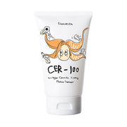 ProtoClinical k-beauty Elizavecca CER-100 Collagen Coating Hair Protein Treatment 100ml white squeeze tube with orange hair illustration standing upright on a white background