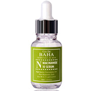 ProtoClinical k-beauty Cos De BAHA N Niacinamide 10% + Zinc 1% Serum 30ml single serum bottle packshot centered on a clean light background in a square product shot