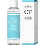 ProtoClinical k-beauty Cos De BAHA CT Centella Asiatica Recovery Toner 200ml single blue toner bottle centered on a white background