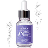 ProtoClinical k-beauty Cos De BAHA AN Arbutin 5% Serum with Niacinamide 5% 30ml single lavender serum bottle centered on a white background