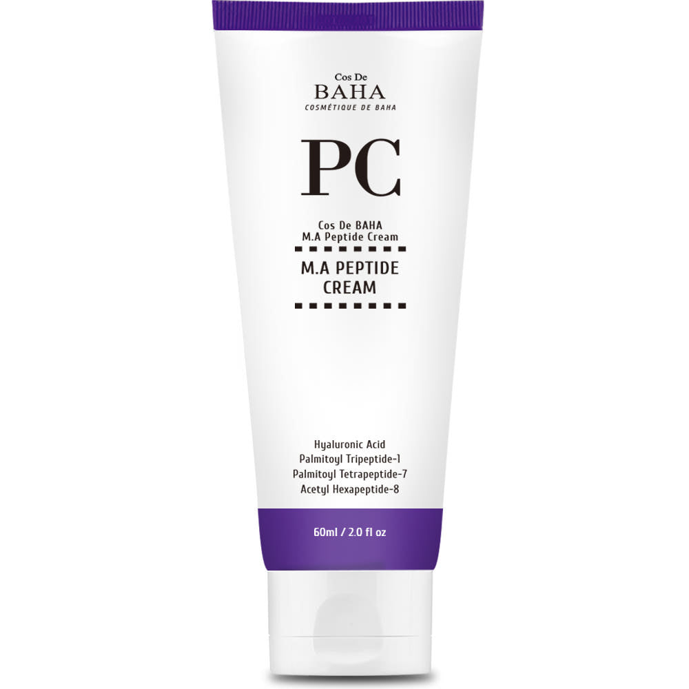 ProtoClinical k-beauty Cos De BAHA PC M.A Peptide Cream 60ml single face cream product shot in a square layout