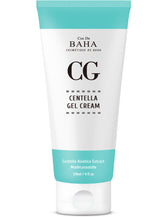 ProtoClinical k-beauty Cos De BAHA CG Centella Asiatica Soothing Calming Cream 120ml single upright cream tube centered on a white background with aqua and mint accents
