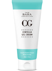 ProtoClinical k-beauty Cos De BAHA CG Centella Asiatica Soothing Calming Cream 120ml single upright cream tube centered on a white background with aqua and mint accents