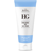 ProtoClinical k-beauty Cos De BAHA HG Hyaluronic Acid Gel Cream 120ml single upright gel cream tube centered on a white background with pale blue accents