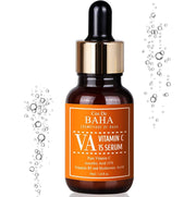 ProtoClinical k-beauty Cos De BAHA VA Vitamin C 15% Serum 30ml single upright amber serum bottle centered on a white background with pale blue and peach accents