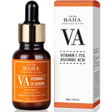ProtoClinical k-beauty Cos De BAHA VA Vitamin C 15% Serum 30ml dark amber serum bottle with matching box side by side on a white background