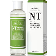 ProtoClinical k-beauty Cos De BAHA NT Niacinamide 5% Facial Toner 200ml tall green bottle centered upright on a white background