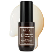 ProtoClinical k-beauty Cos De BAHA L1 Bakuchiol 2% + Retinol 0.15% Serum 30ml single dark serum bottle with black cap and pale beige side accents on a white background