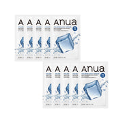 Anua 8 Hyaluronic Acid Catechin Cool Slim Mask 24ml X 10ea by ProtoClinical shown in a front-facing sheet mask packshot on a white background, highlighting the cooling mask design for a k-beauty skincare routine.
