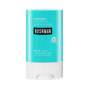 BUSHMAN Waterproof Surfing Sun Stick SPF50+ PA++++ 20g by ProtoClinical shown in a front-facing sun stick package on a clean white background, highlighting the labeled sunscreen packaging for a k-beauty sun care routine.