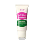 ProtoClinical k-beauty CKD Retino Collagen Small Molecule 300 Guasha Neck Cream 50ml single white cream tube with pink and green label standing upright on a clean white background