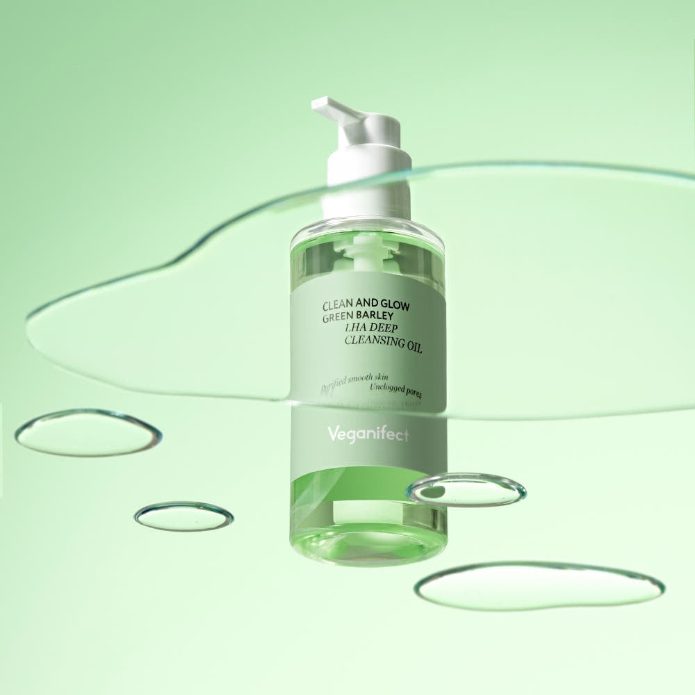 ProtoClinical k-beauty green beauty product silhouette on a clean light background.