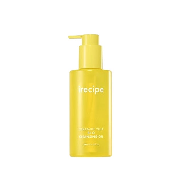 ProtoClinical k-beauty pale yellow beauty product silhouette with a warm beige vertical center on a white background.