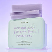 ProtoClinical k-beauty DEWYTREE Pick And Quick Collagen Pore Lifting Double Pad 380g/100ea single product package centered on a clean white background in a square studio shot
