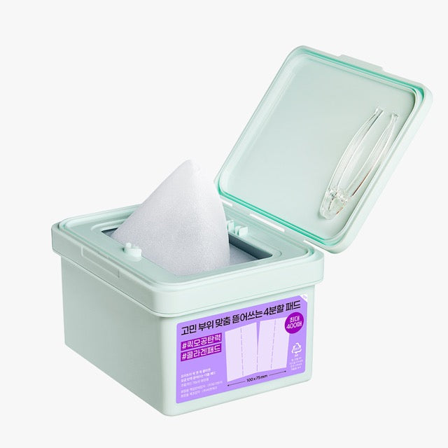 ProtoClinical k-beauty DEWYTREE Pick And Quick Collagen Pore Lifting Double Pad 380g/100ea single product package centered on a clean white background in a square studio shot