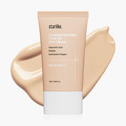 ProtoClinical k-beauty starlike Foundation Free Tone Up Sun Cream SPF50+ PA++++ 50ml single upright beige sun cream tube centered on a white background with pale blue side accents.